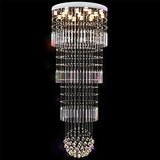 Unique Sphere Rain Drop Crystal Chandelier - Staircase Lighting Fixture