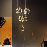 Staircase Raindrop Crystal Pendant Light