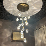 Staircase Raindrop Crystal Pendant Light